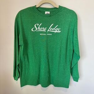 Shore Lodge McCall Idaho Long Crew Neck Sleeve Youth T-Shirt